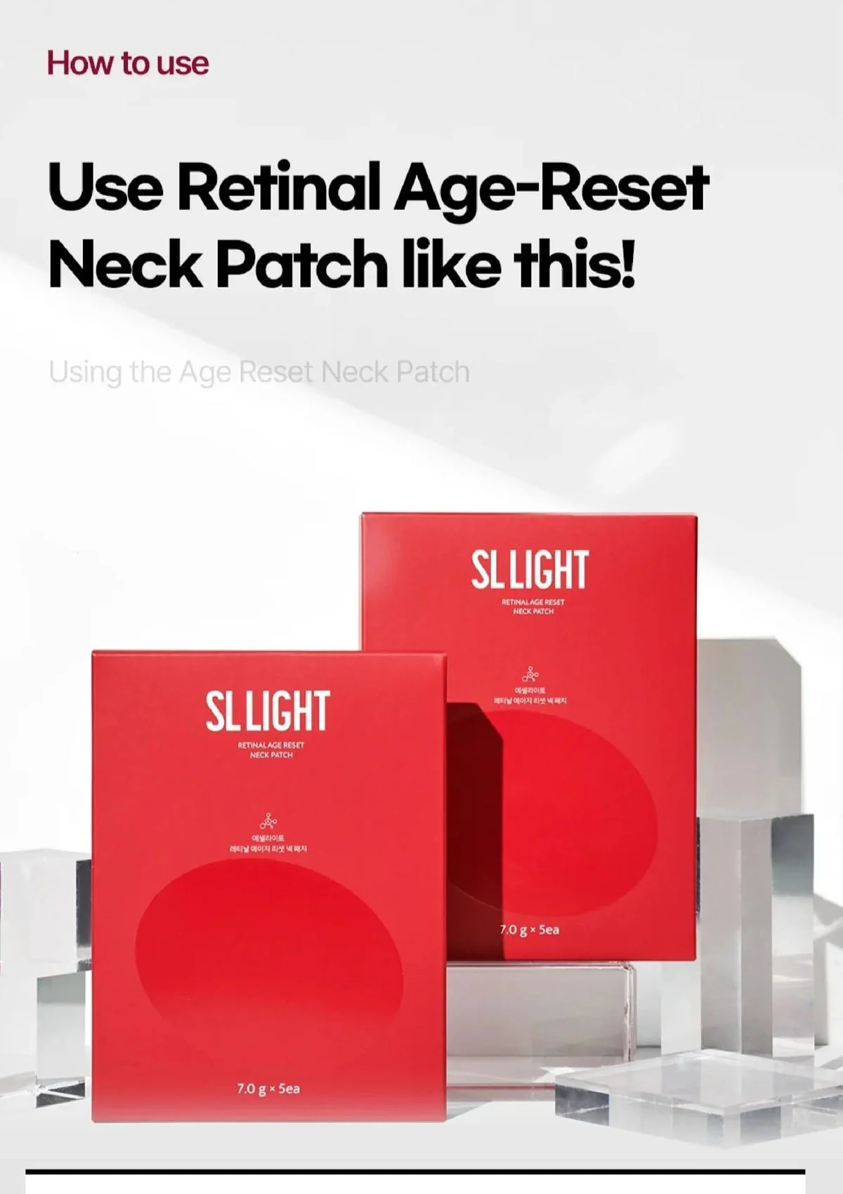 [SL LIGHT] Retinal Age-Reset Neck Patch (1 Box = 7g x 5 Patches) - Image 21