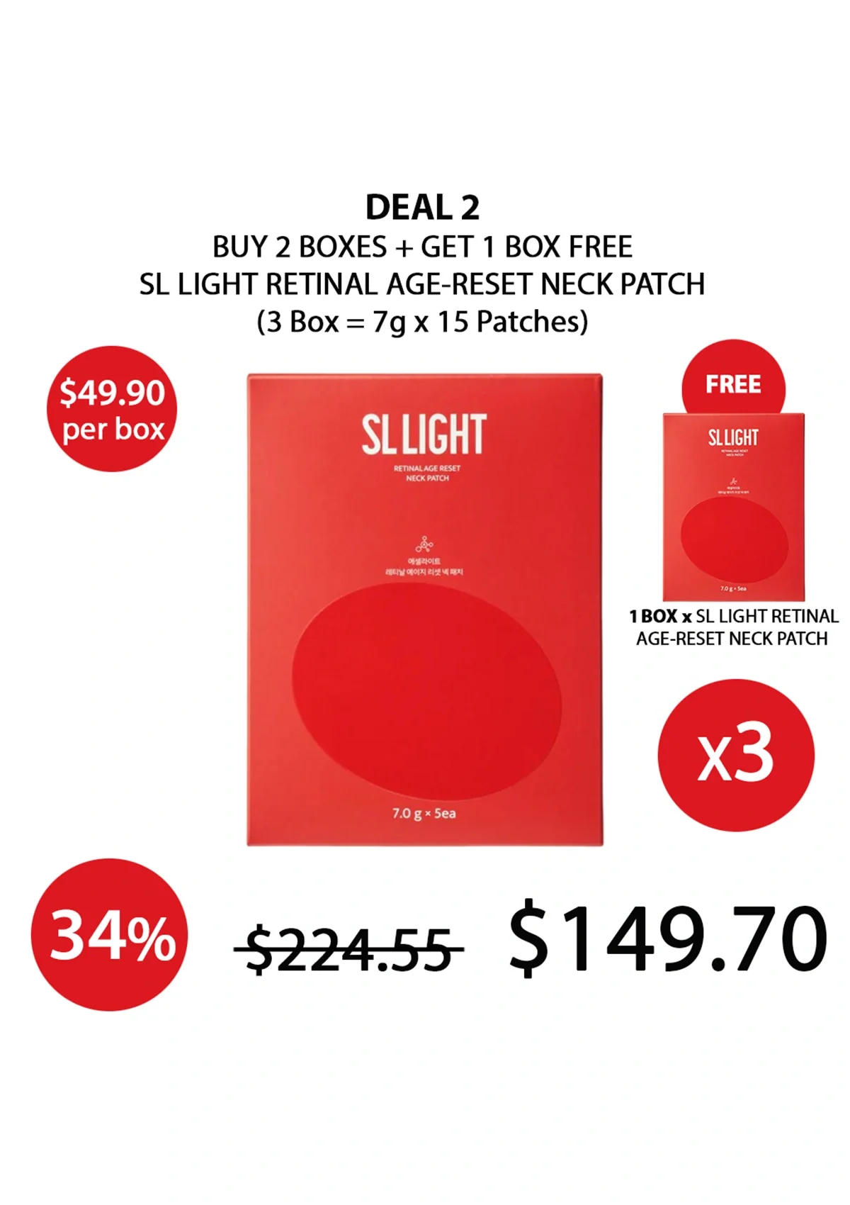 [SL LIGHT] Retinal Age-Reset Neck Patch (1 Box = 7g x 5 Patches) - Image 26