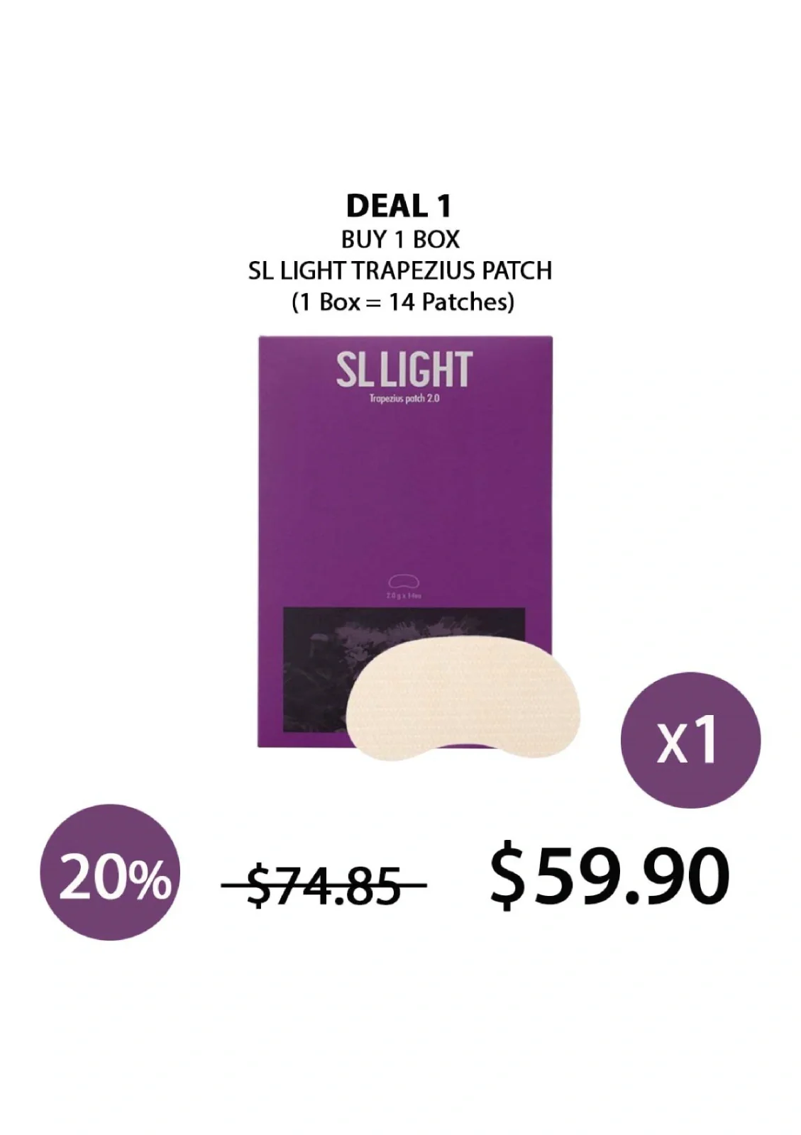[SL LIGHT] Trapezius Patch (1 Box = 2.6g X 14 Patches) - Image 16