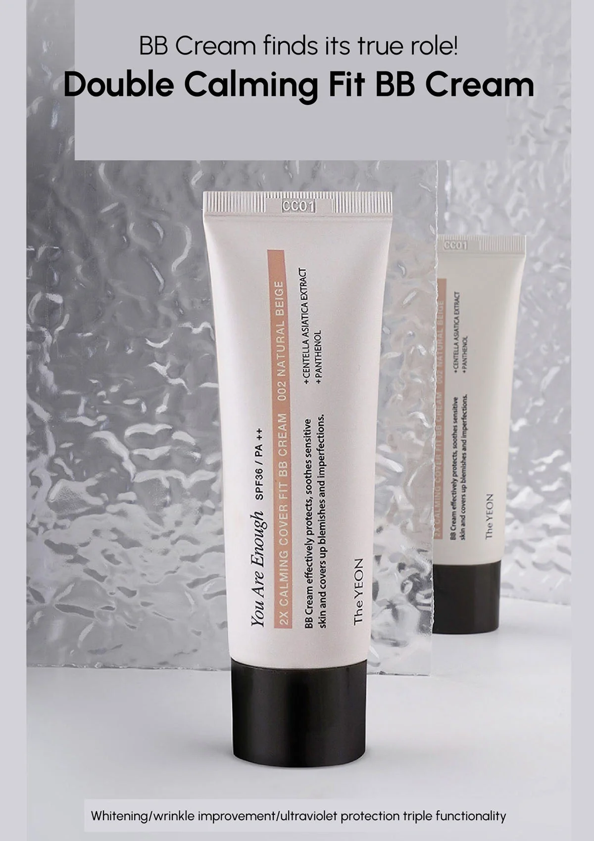 [THE YEON] 2X Calming Cover Fit BB Cream SPF36 PA++ 50ml - Image 3