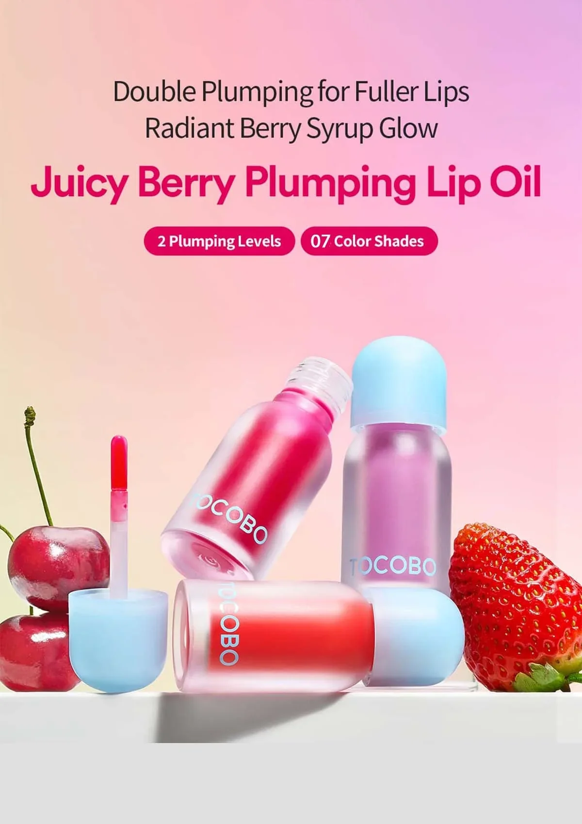 [TOCOBO] Juicy Berry Plumping Lip Oil Glam Max 4g - Image 12