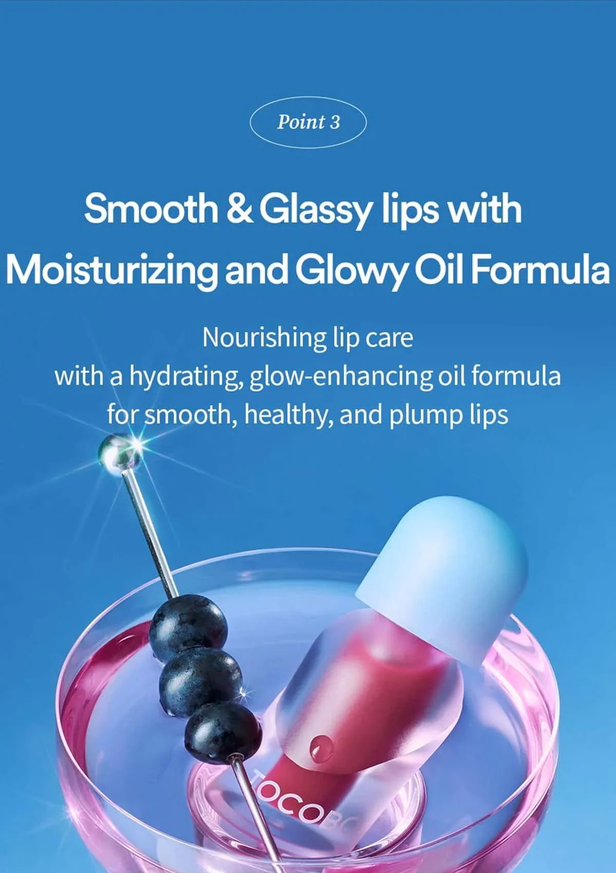 [TOCOBO] Juicy Berry Plumping Lip Oil Glam Max 4g - Image 7