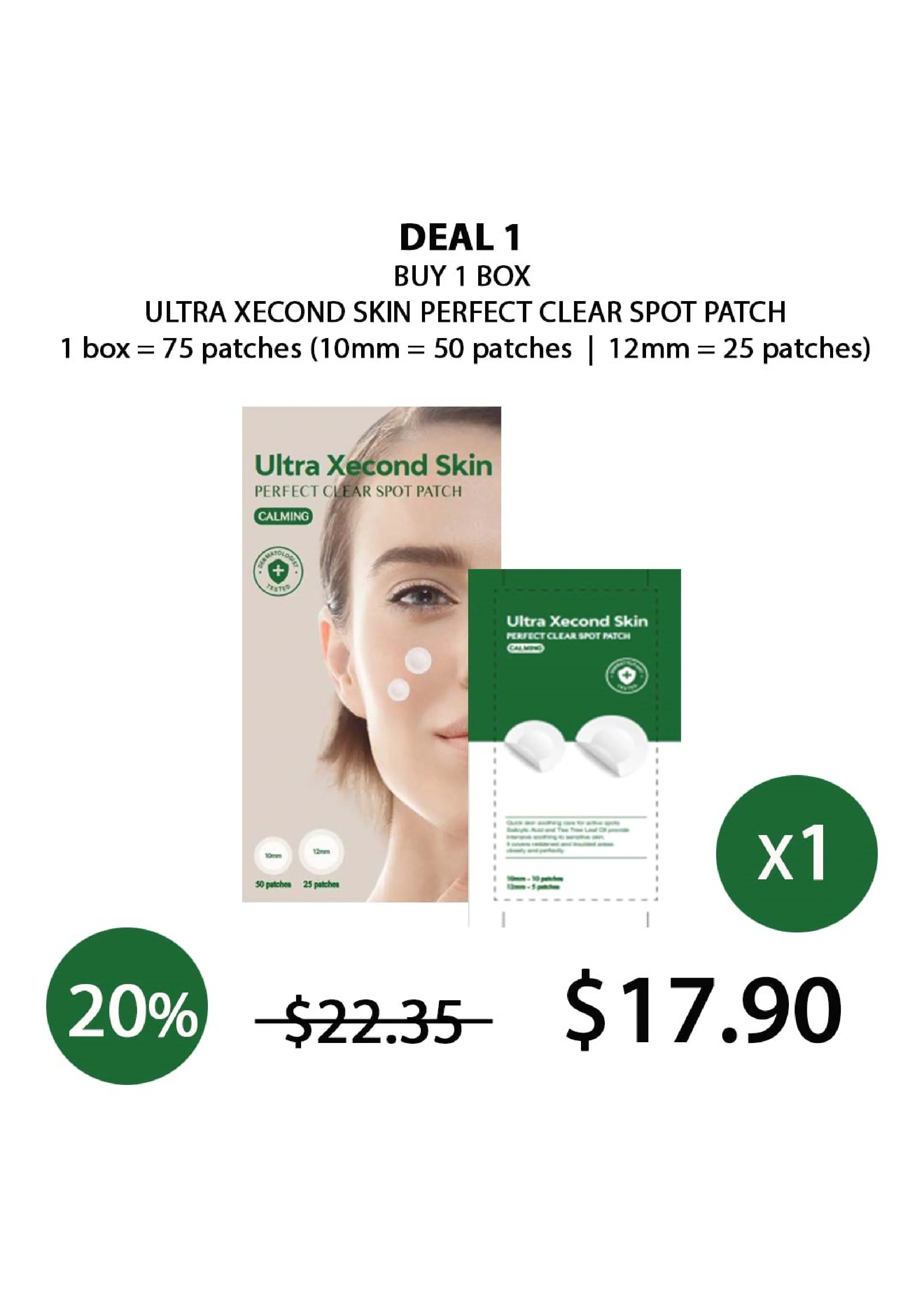 [ULTRA XECOND SKIN] Perfect Clear Spot Patch (1 Box = 75 Patches) - Image 13