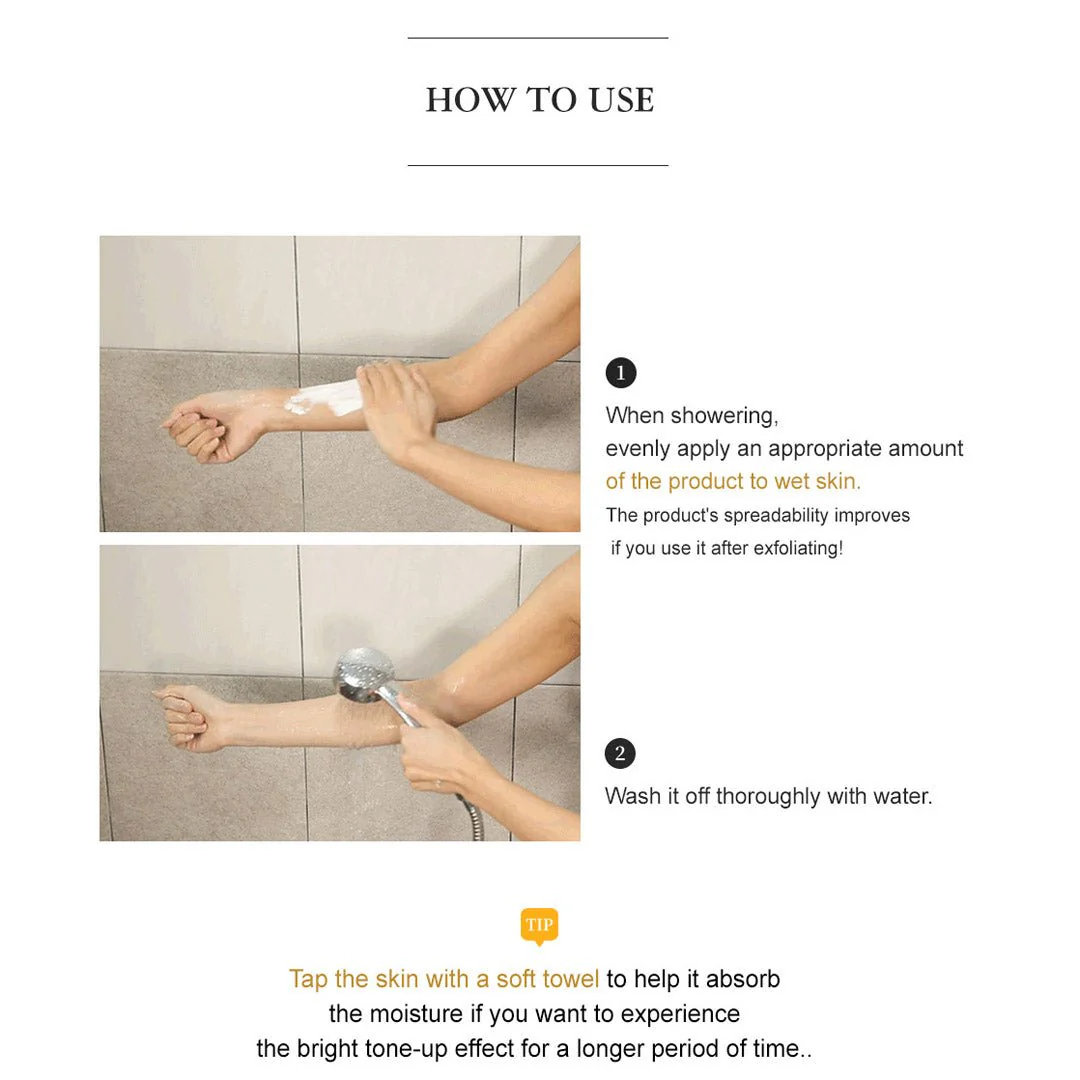 [VAGUE BLANCHE] Wash off Body Tone Up Cream 300ml - Image 17
