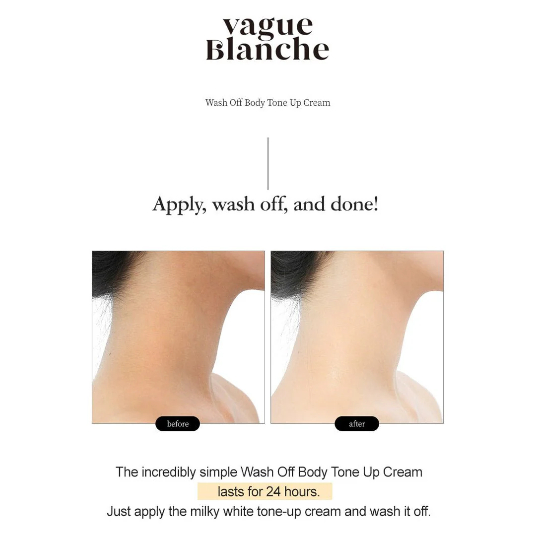 [VAGUE BLANCHE] Wash off Body Tone Up Cream 300ml - Image 3