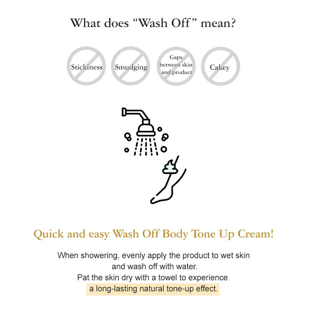[VAGUE BLANCHE] Wash off Body Tone Up Cream 300ml - Image 4