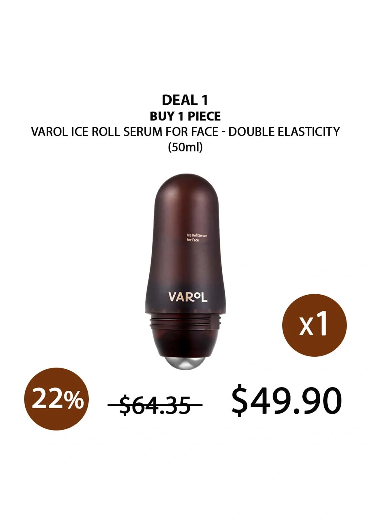 [VAROL] Ice Roll Serum for Face — Double Elasticity 50ml - Image 21