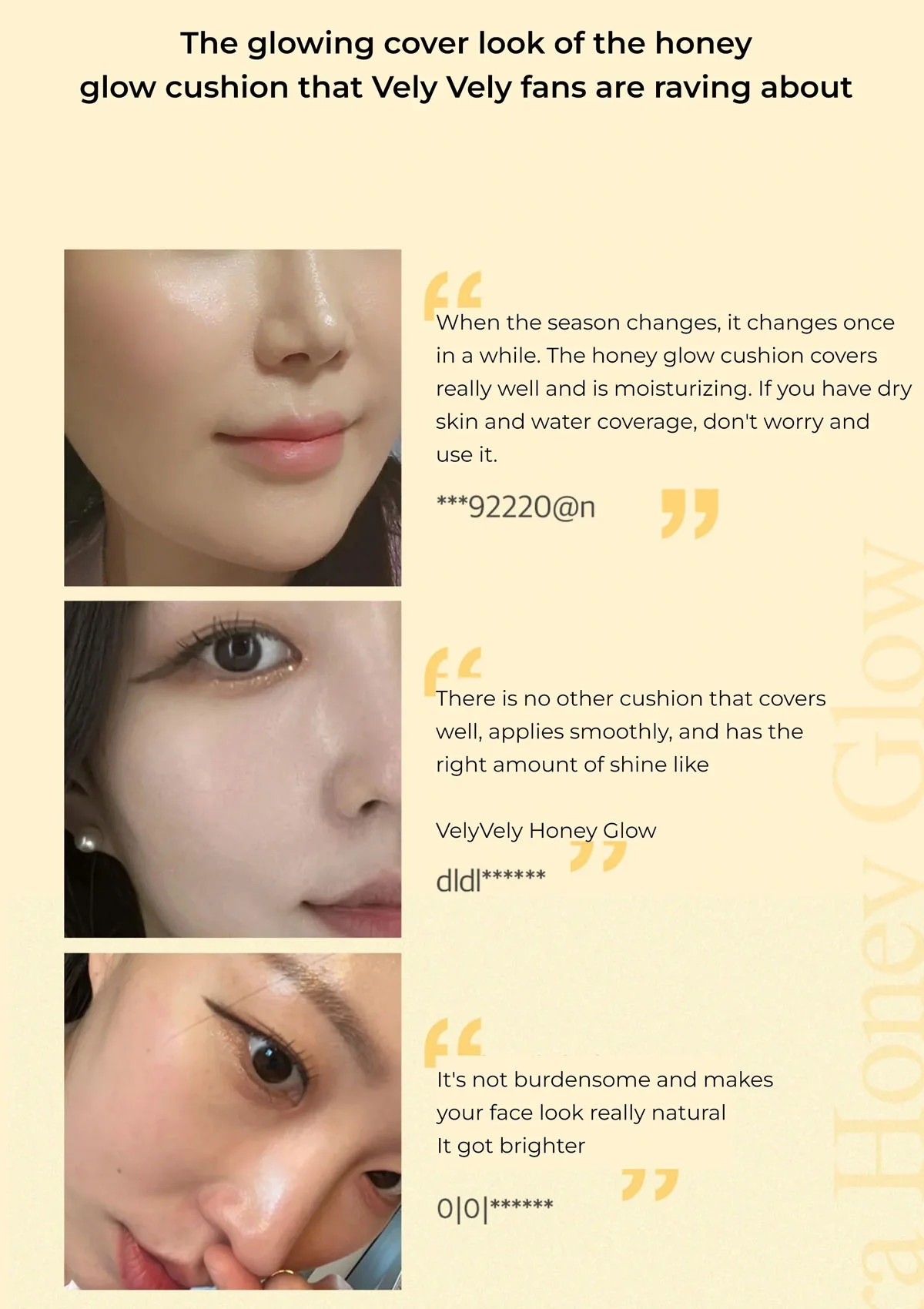 [VELY VELY] Aura Honey Glow Cushion SPF 50+ PA+++ 15g - Image 11