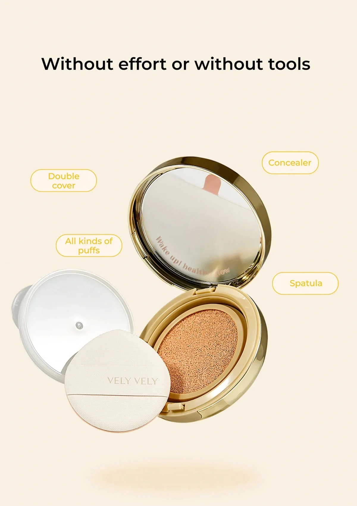[VELY VELY] Aura Honey Glow Cushion SPF 50+ PA+++ 15g - Image 12