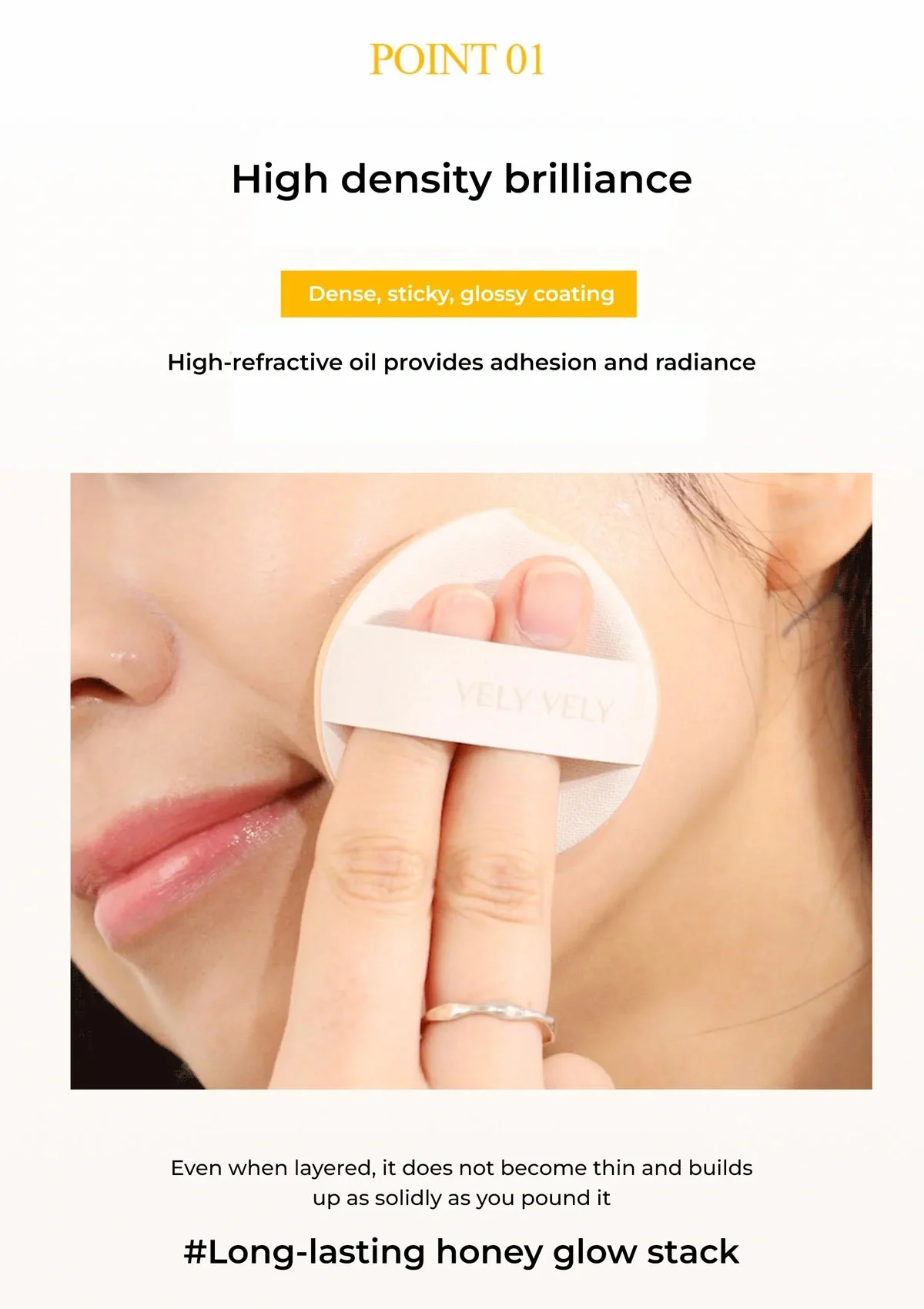 [VELY VELY] Aura Honey Glow Cushion SPF 50+ PA+++ 15g - Image 15