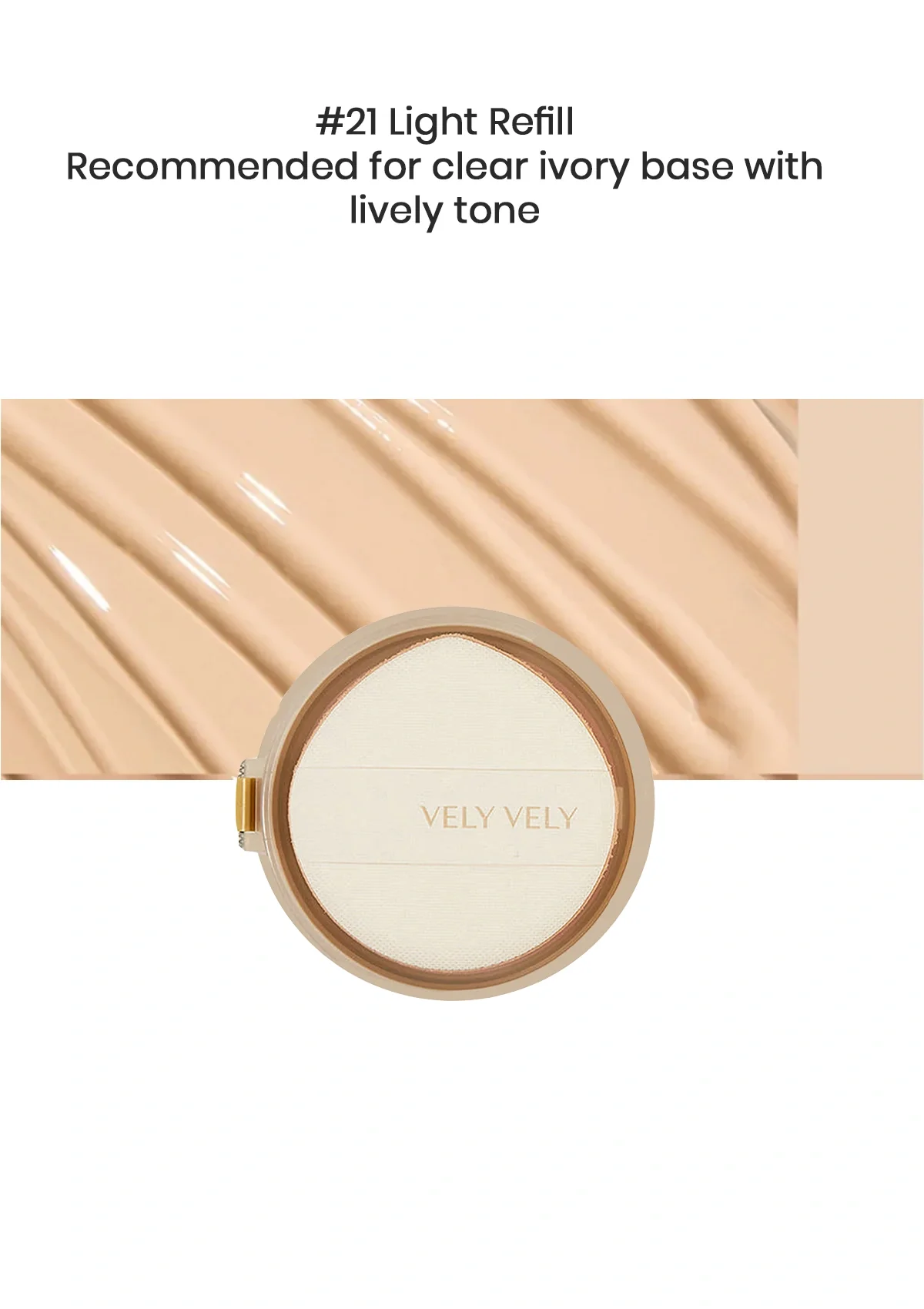 [VELY VELY] Aura Honey Glow Cushion SPF 50+ PA+++ 15g - Image 23