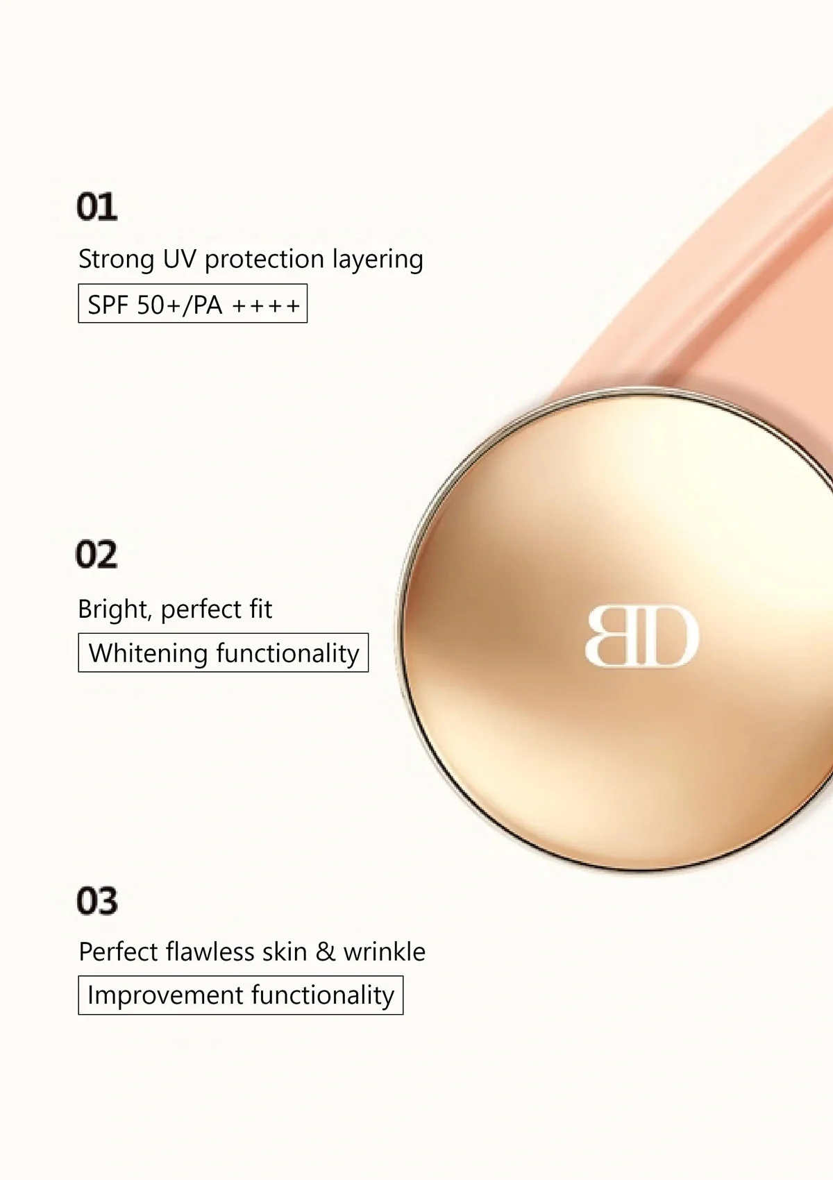 [VELY VELY] Aura Honey Glow Cushion SPF 50+ PA+++ 15g - Image 3