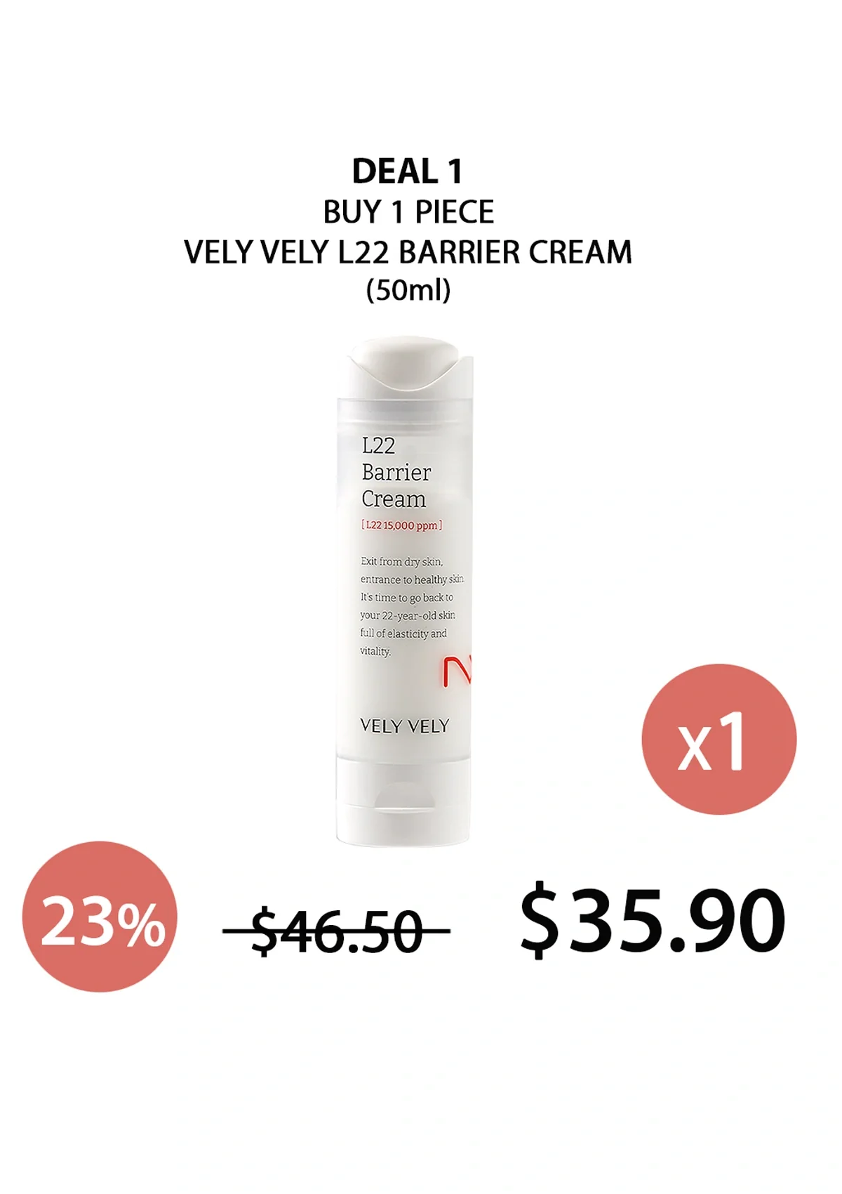 [VELY VELY] L22 Barrier Cream 50ml - Image 19