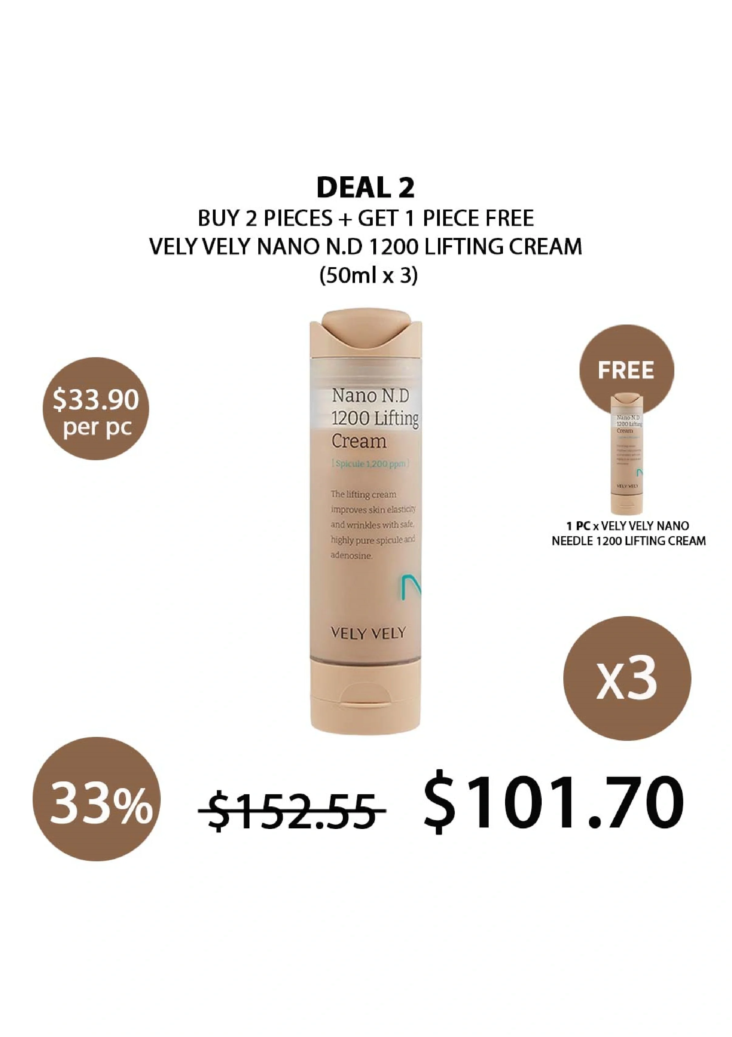 [VELY VELY] Nano N.D 1200 Lifting Cream 50ml - Image 21