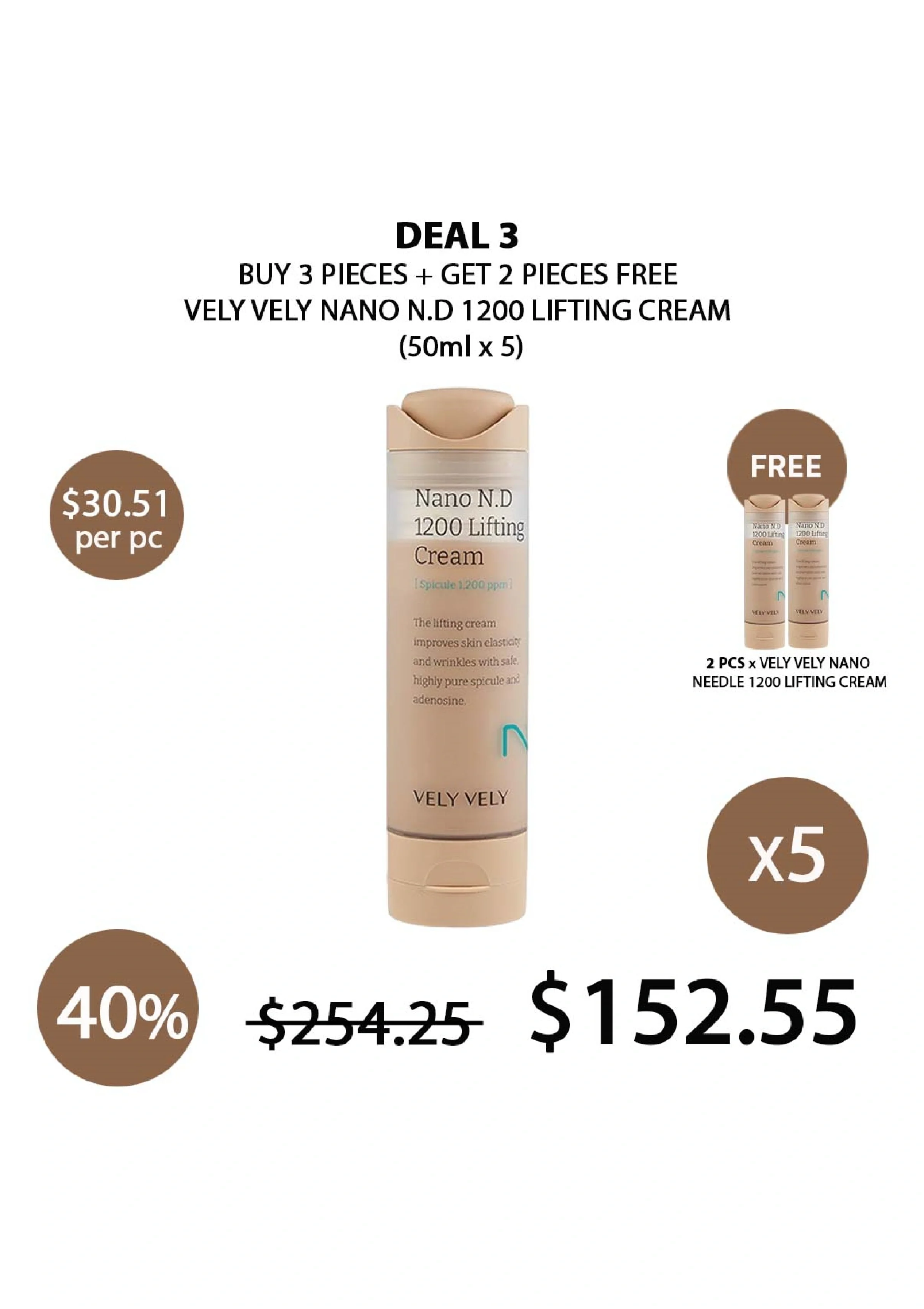 [VELY VELY] Nano N.D 1200 Lifting Cream 50ml - Image 22