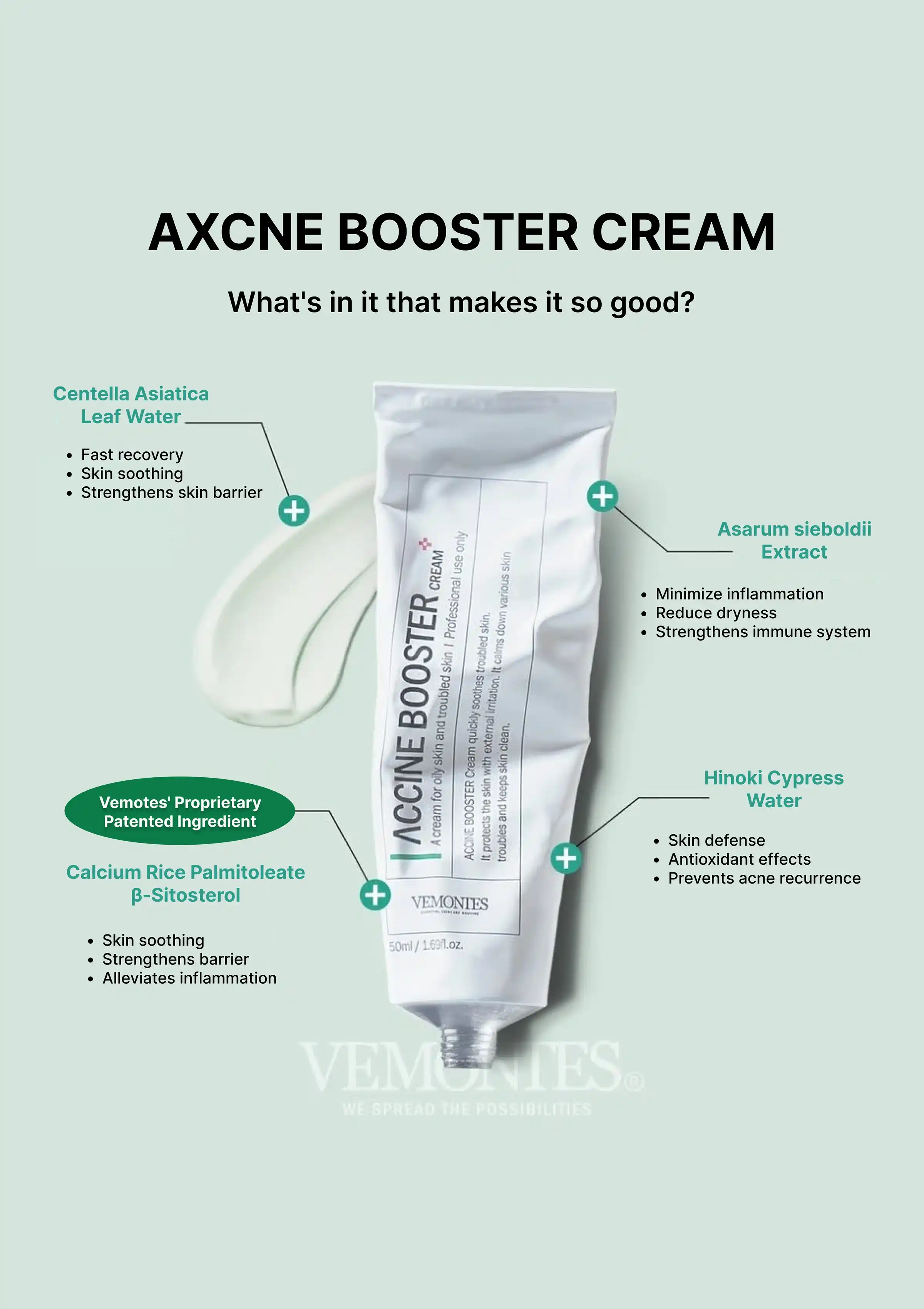 [VEMONTES] Axcne Booster Cream 50ml | Cream Mask 150ml - Image 14