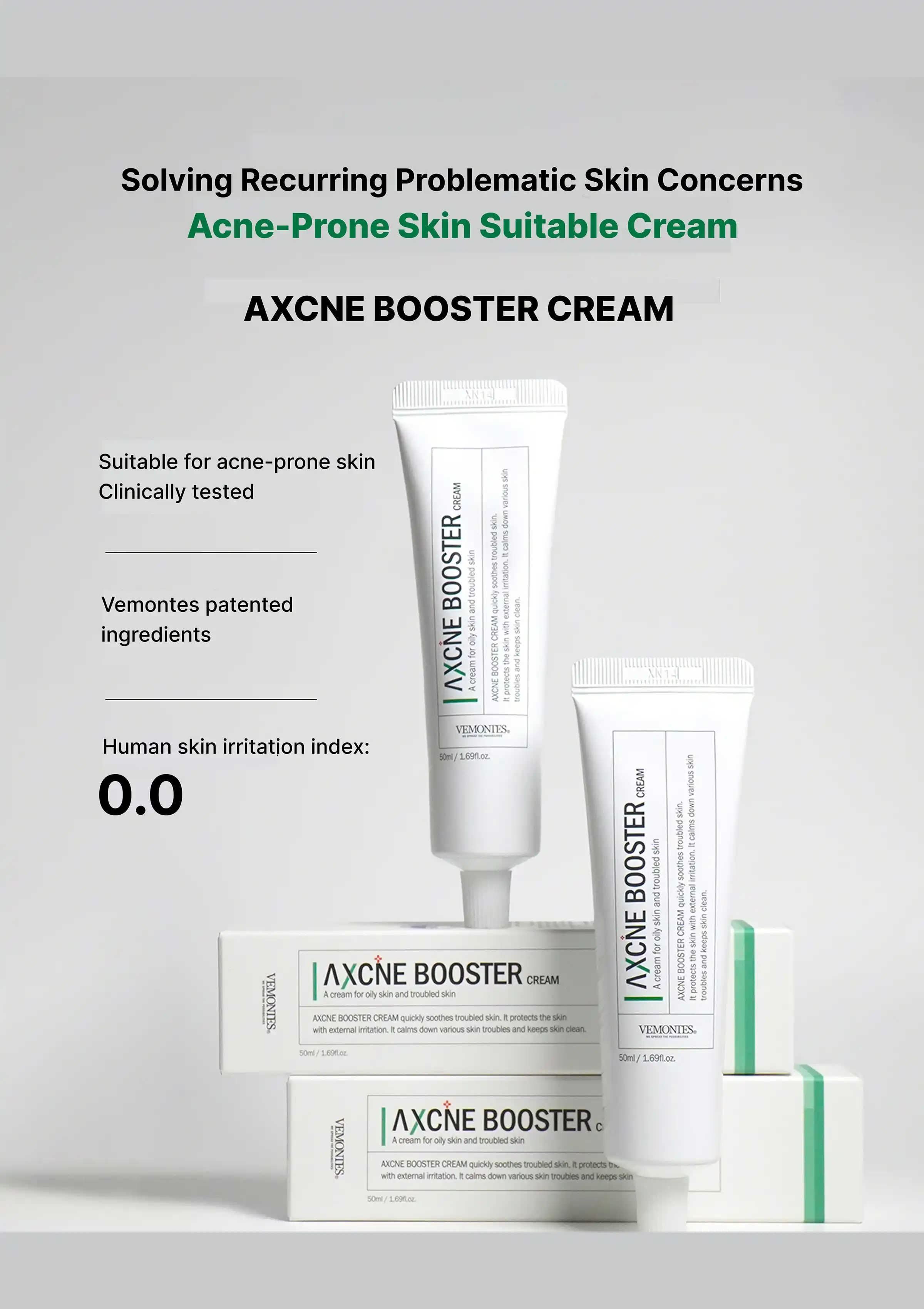 [VEMONTES] Axcne Booster Cream 50ml | Cream Mask 150ml - Image 7