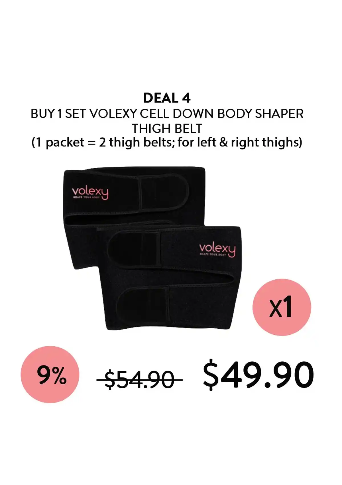 [VOLEXY] Cell Down Body Shaper Waist / Arm / Thigh Belts - Image 16