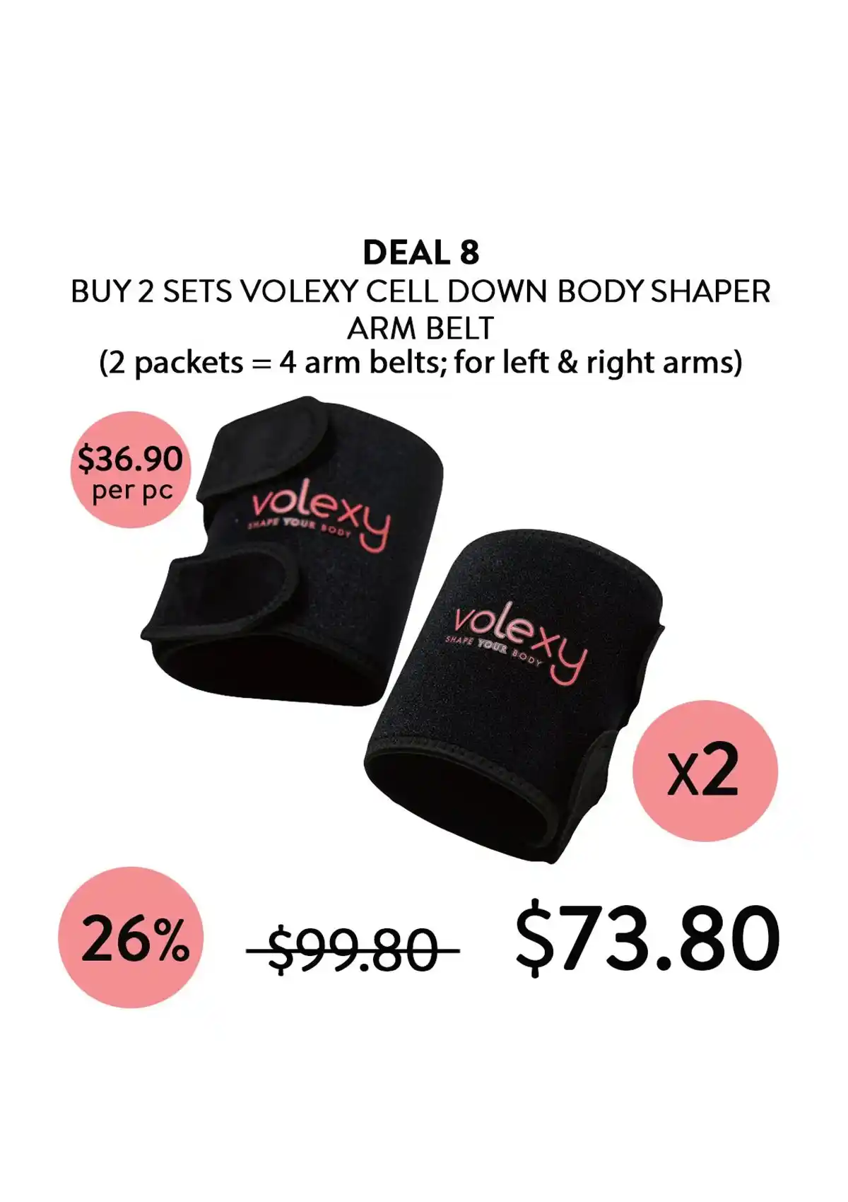 [VOLEXY] Cell Down Body Shaper Waist / Arm / Thigh Belts - Image 23