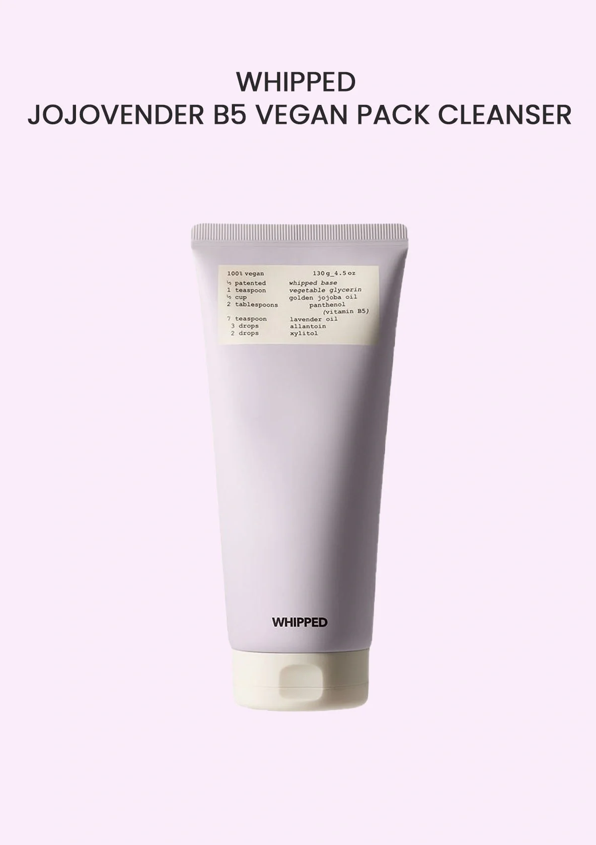 [WHIPPED] Jojovender B5 Vegan Pack Cleanser 130g