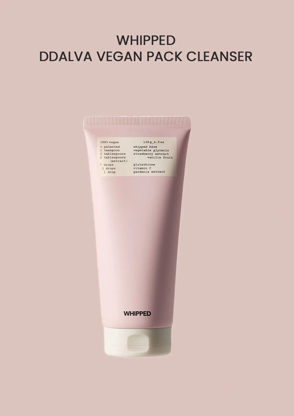 [WHIPPED]  Ddalva Vegan Pack Cleanser 130g